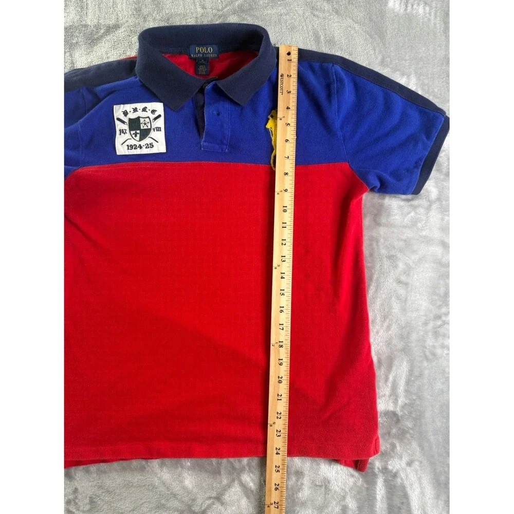 Polo Ralph Lauren Big Pony Colorblock Shirt Boys XL Multicolor 100% Cotton